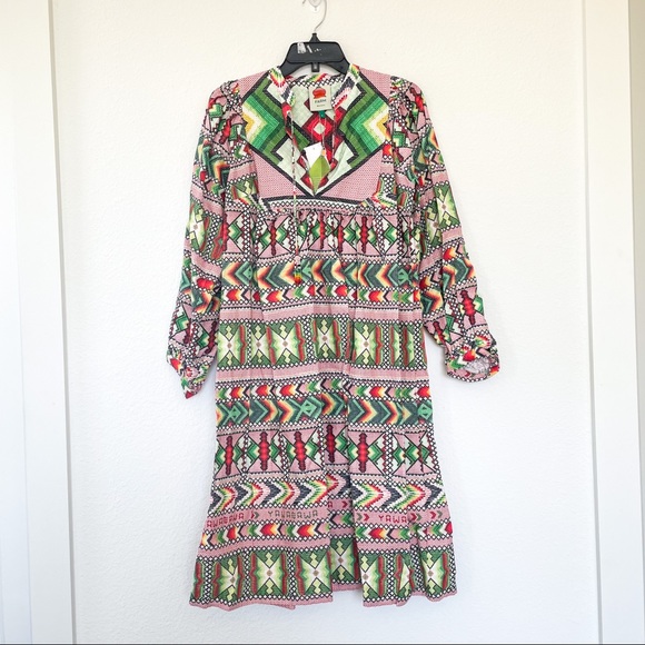 Anthropologie FARM Rio Amulet Midi Dress - Picture 6 of 10